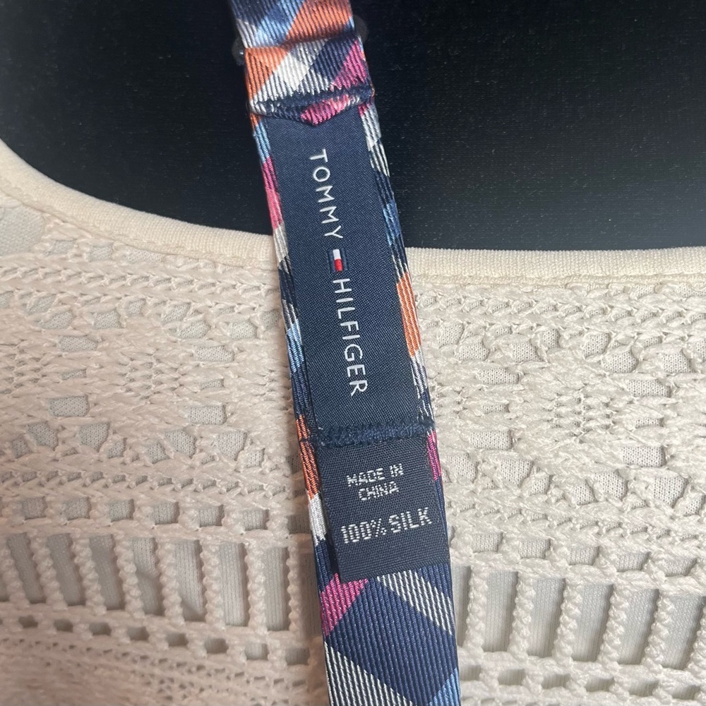 Tommy Hilfiger Plaid Self-Tie Bow Tie - Picture 5 of 5